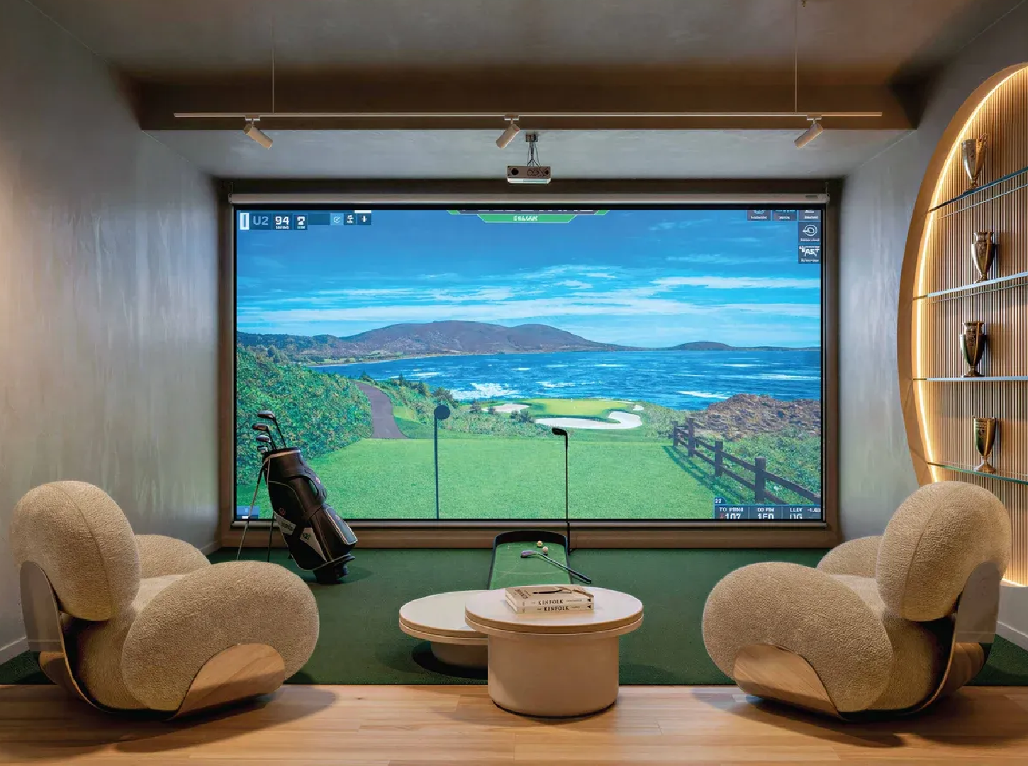 Indoor Golf Simulation Room